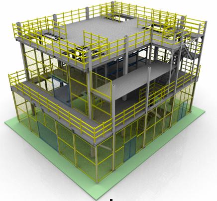 公司第二個(gè)柔性?shī)A具庫(kù)主體工程完工
