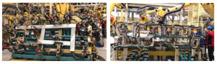 某車(chē)型側(cè)圍生產(chǎn)線建成投產(chǎn)